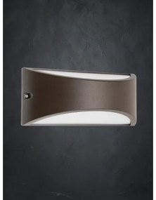 Redo 90192 - Applique a LED da esterno SCUDO LED/10W/230V 3000K IP54 marrone