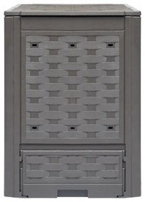 Compostiere per Giardino 2 pz Marrone 60x60x83 cm 600 L