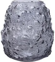 Vaso arredo vetro 21 cm grigio