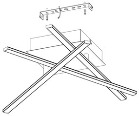 Eglo 95567 - Plafoniera LED LASANA 1 LED/13,2W/230V