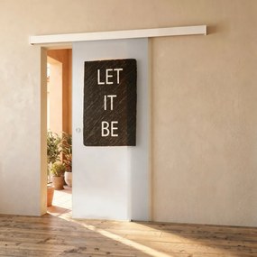 Porta scorrevole destra Let It Be in vetro trasparente, L 88 x H 215 cm, con binario Meli