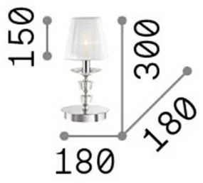 Lampade Da Scrivania - Ufficio Classica Pegaso Metallo Ottone 1 Luce E14 Small