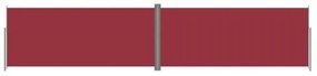 Tenda da Sole Laterale Retrattile Rossa 220x1000 cm