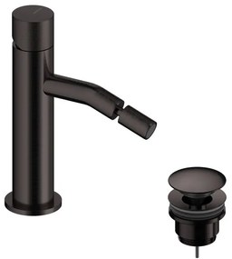 Rubinetto per bidet LOOP K SANYCCES nero spazzolato lucido