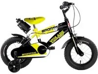 Bicicletta per Bambino 12 2 Freni Sportivo Giallo Neon e Nero