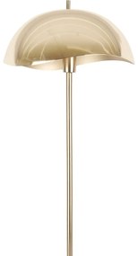 Lampada da terra color oro con paralume in metallo (altezza 154 cm) Waved - Leitmotiv