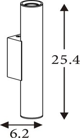 Searchlight 28125GO - Applique da parete BEACON 2xGU10/10W/230V dorata