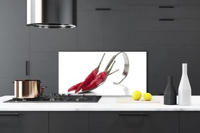Pannello retrocucina Cucchiaio da cucina per peperoncino 100x50 cm