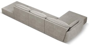 Divano angolare grigio chiaro (angolo sinistro) Vanda - Mazzini Sofas