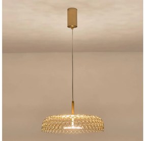 Lampadario LED a sospensione con filo LED/10W/230V 3000K oro diametro 35 cm