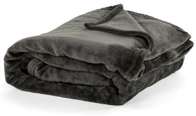 Coperta in micropile grigia, 130 x 160 cm - Tiseco Home Studio