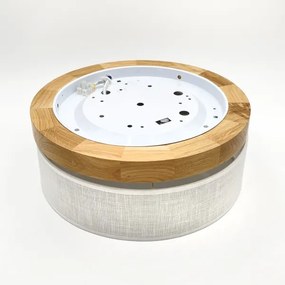 Brilagi - Plafoniera a LED BELLADONNA LED/20W/230V Ø 30 cm bianco/rovere