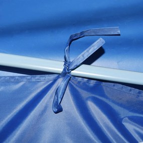 Tenda Pieghevole Pop-Up con 5 Pareti Laterali 3x9 m Blu