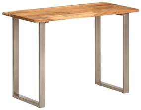 Tavolo da Pranzo 110x50x76 cm Legno Massello di Acacia