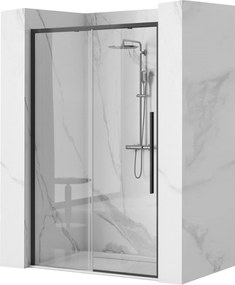 Porta doccia SOLAR BLACK MAT 120