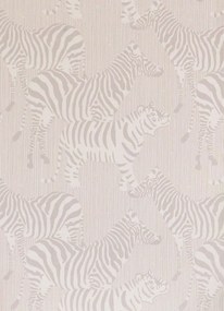 Majvillan Carta da parati Safari Stripes - Warm Grey