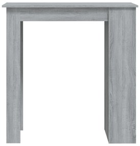 Tavolo bar con ripiani grigio sonoma 102x50x103,5cm truciolato