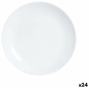 Piatto da Dolce Luminarc Diwali Bianco Vetro (19 cm) (24 Unità)
