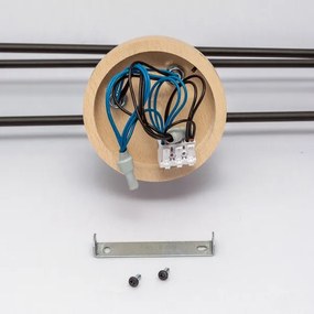 Lampadario a plafone CAMBRIDGE 6xE27/15W/230V in pino