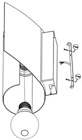 Eglo 98759 - Applique FALICETTO 1xE27/40W/230V