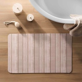 Tappetino da bagno in gomma marrone 50x80 cm Calista - douceur d'intérieur