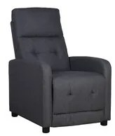 Poltrona Recliner Rey Tessuto Grigio 43