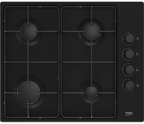 Beko hibg64120sb piano cottura nero incasso 60 cm gas 4 zone