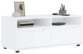 Mobile Tv Vısnes Bianco 100x40x38 Cm İn Legno Multistrato /