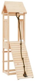 Casetta con Arrampicata in Legno Massello di Pino
