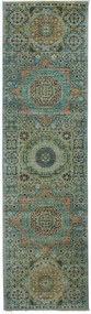Mamluk Tappeto orientale 80x290 Grigio (Pakistan) Annodato A Mano