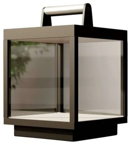 Cube Lampada LED Portatile da Esterno da Tavolo Grafite - Lucande