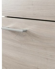 Mobile lavatoio 45x50 cm rovere grigio con vasca lavapanni in ceramica
