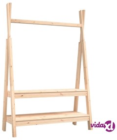 vidaXL Appendiabiti 100x45,5x150 cm Legno Massello di Pino