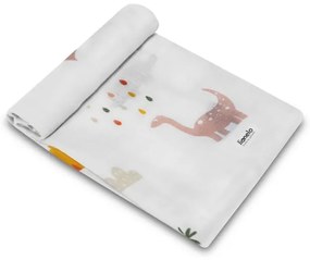 Lionelo - Set da 3 mussole in bambù 70x70 cm Dino