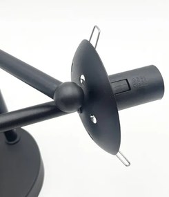 Brilagi - Lampadario a plafone MALIVA 3xE14/15W/230V nero/trasparente