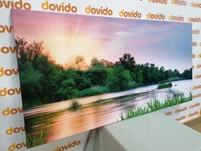 Stampa su tela – Alba sul fiume