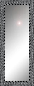 Specchio Fiorenza rettangolare in legno nero, argento 125 x 40 cm