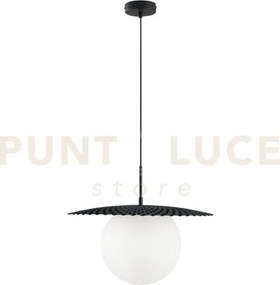 Lampadario a sospensione chaplin nera 1 luce attacco e27 45x45x159,...