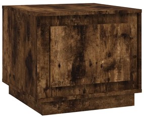 Tavolino da salotto rovere fumo 51x50x44 cm legno multistrato
