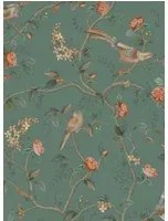 Eijffinger Carta da parati Good Nightingale - Petrol