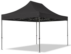 TOOLPORT 3x4,5m gazebo pieghevole, PREMIUM acciaio, nero - (600040)