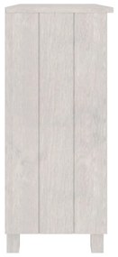 Credenza hamar bianca 85x35x80 cm in legno massello di pino
