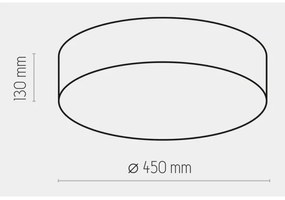 Plafoniera RONDO 4xE27/15W/230V d. 45 cm bianca