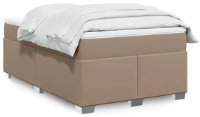Giroletto A Molle Con Materasso Cappuccino 120x200cm Similpelle /