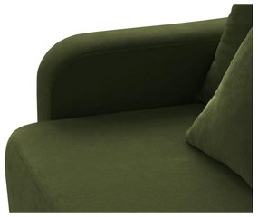 Divano verde allungabile con contenitore 231 cm Elen – Micadoni