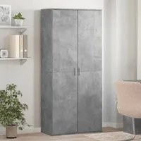 Scarpiera Grigio Cemento 80x39x178 cm in Legno Multistrato 3276675