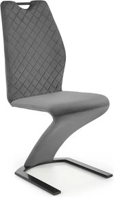 Sedia K442 grigio velluto