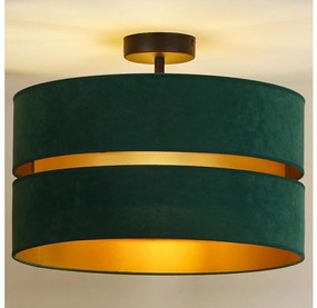 Duolla - Lampadario a plafone DUO 1xE27/15W/230V diametro 40 cm verde/oro
