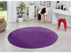 Tappeto rotondo viola scuro ø 133 cm Fancy - Hanse Home