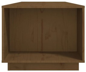 Tavolino da Salotto Miele 110x50x40 cm Legno Massello di Pino